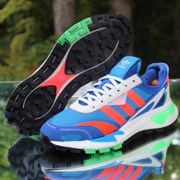 Adidas Retropy P9 Blue Solar Red Size 9 - Picture 7 of 12